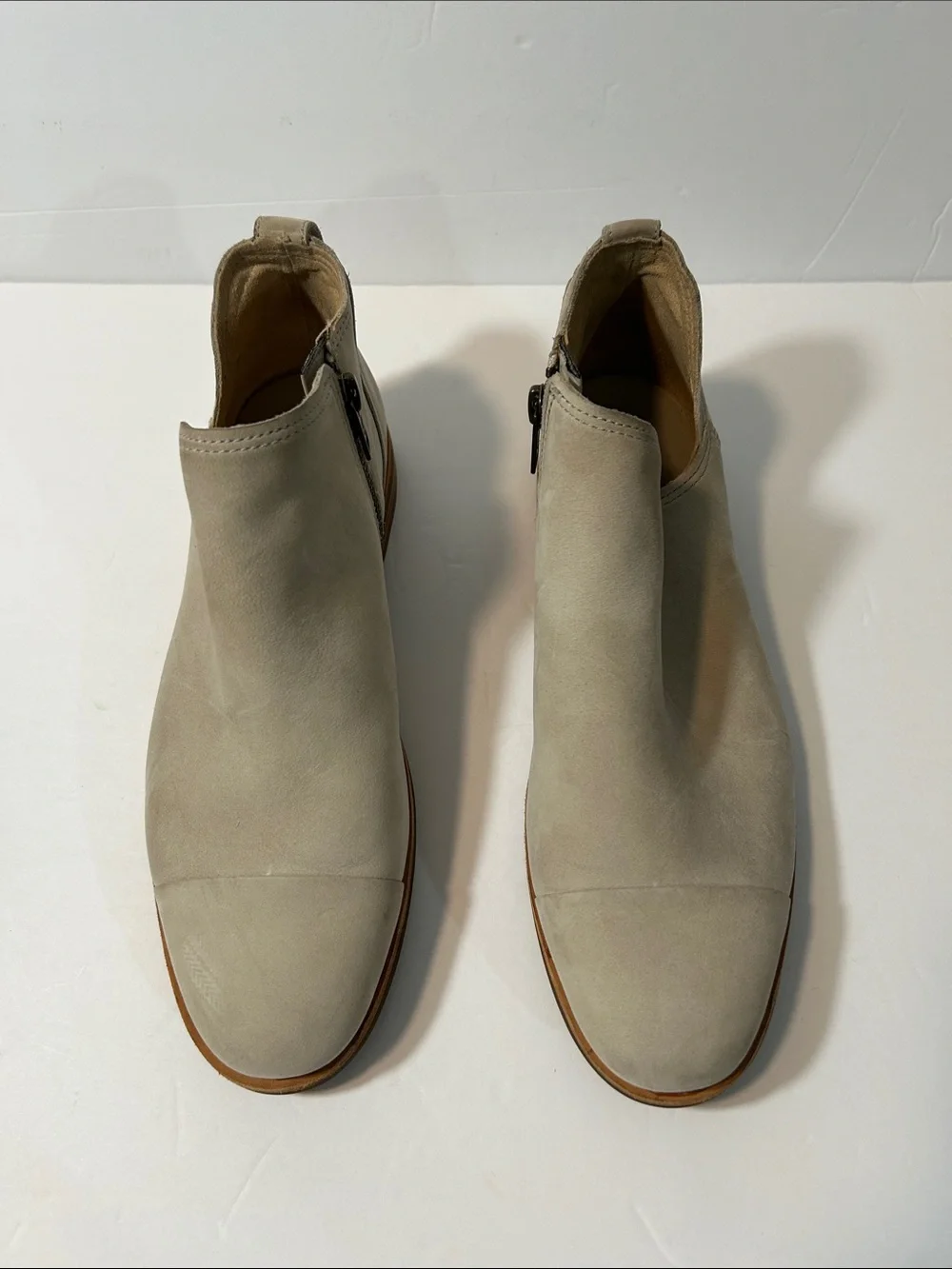 Timberland Suede Somers Fall Chelsea Ankle Boots light beige nubuck Size 8